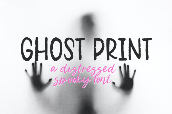 Ghost Print: The Ultimate Distressed Handwriting Font for Spooky Season Designs