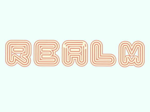 Realm: The Quirky Display Font for Friendly Designs