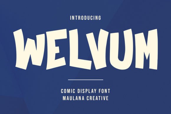 Welvum: The Bold Comic Display Font Redefining Modern Visual Identity