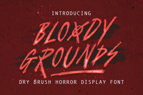 Why Bloody Grounds Is the Textured Font Your Next Project Needs
